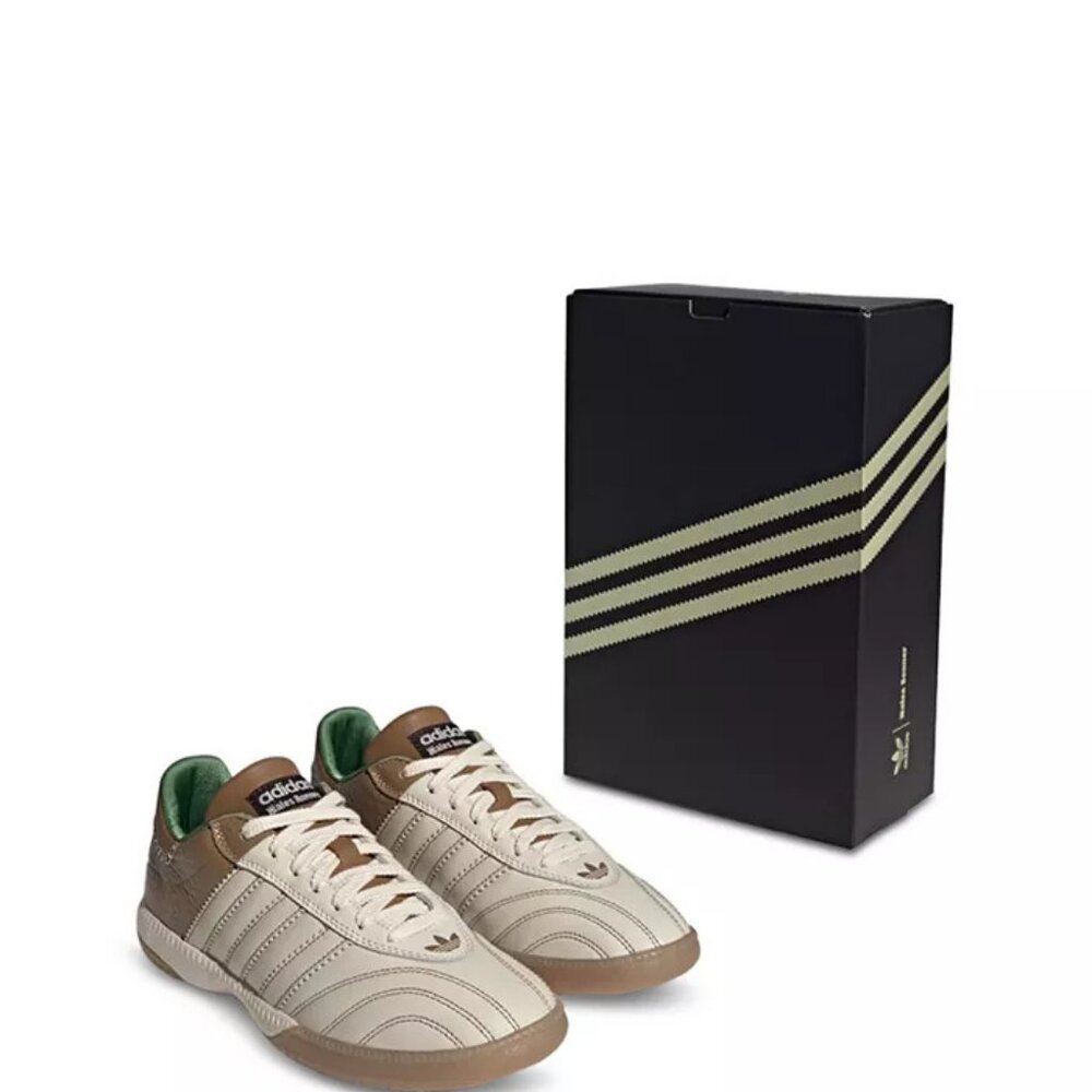 Wales Bonner Men's Samba White & Tan Leather Sneakers for Adidas - 11.5 - NIB